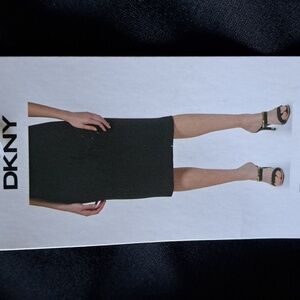 DKNY Black Skirt Straight Pencil Women's Midi Skirt Ponte Stretch Various Sizes